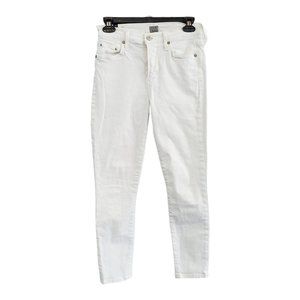 Citizens Of Humanity Rocket Women's High Rise Skinny Crop Jeans White - Size 26